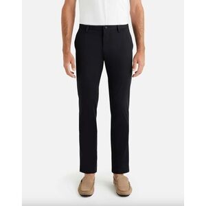 Rhône men’s black commuter slim classic pants